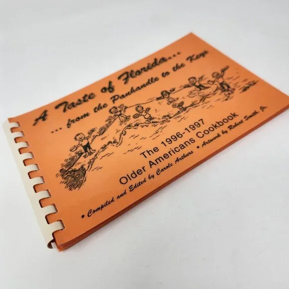 A Taste of Florida Cookbook 1996-97 Spiral Bound “Older Americans Cookbook” - Picture 3 of 8